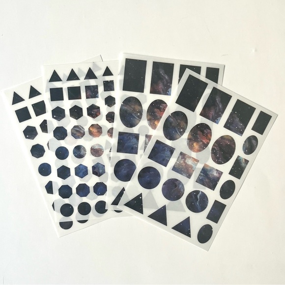 🏷️ aesthetic space abstract sticker sheets set of 4 - Picture 6 of 16